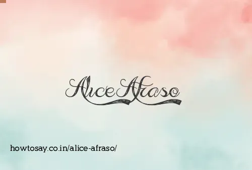 Alice Afraso