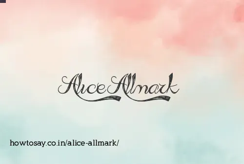 Alice Allmark
