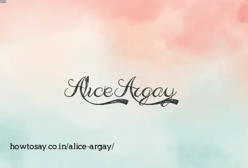 Alice Argay