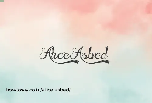 Alice Asbed