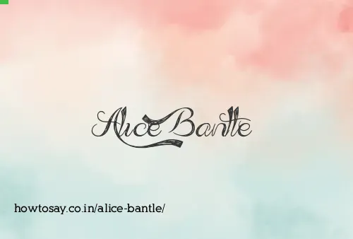 Alice Bantle