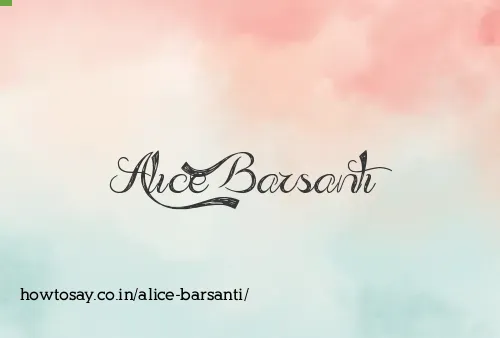 Alice Barsanti