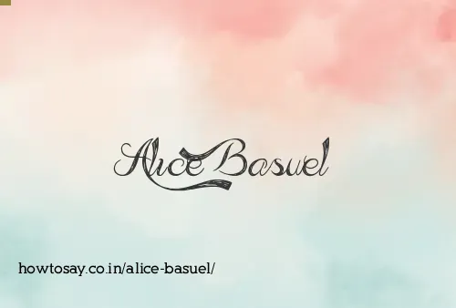 Alice Basuel