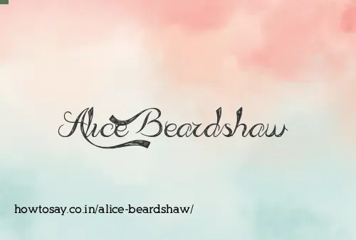Alice Beardshaw