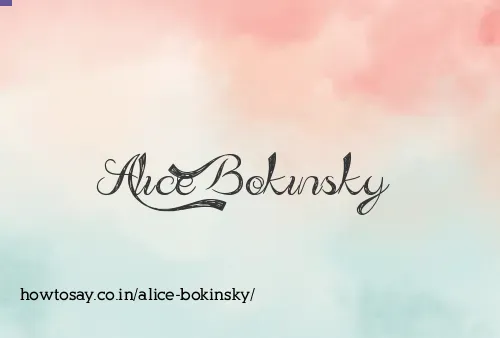 Alice Bokinsky