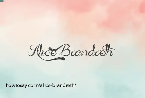 Alice Brandreth