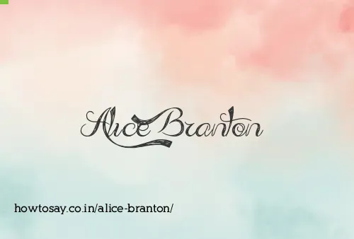 Alice Branton