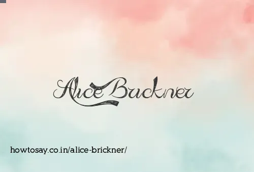 Alice Brickner