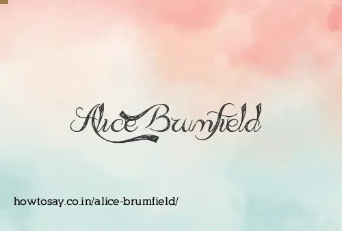 Alice Brumfield