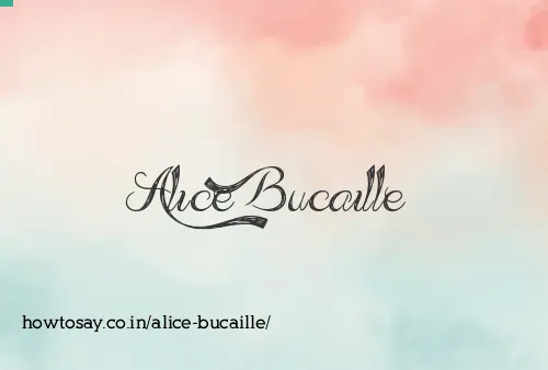 Alice Bucaille