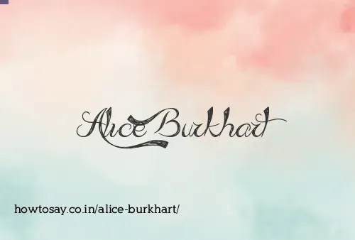 Alice Burkhart