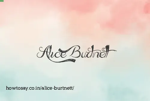 Alice Burtnett