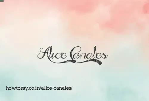 Alice Canales