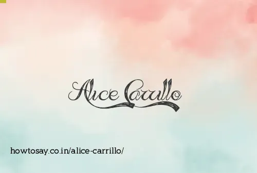 Alice Carrillo