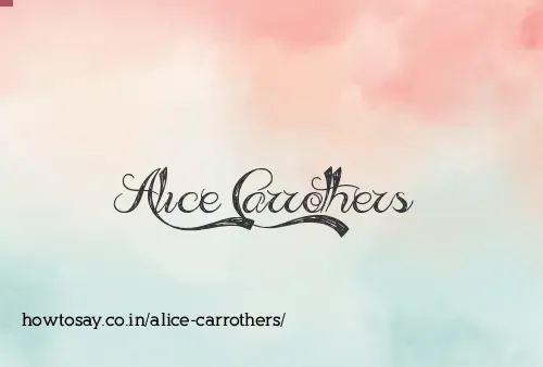 Alice Carrothers