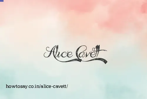 Alice Cavett