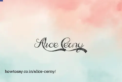 Alice Cerny