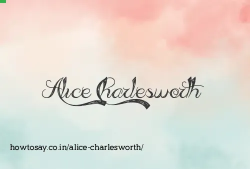 Alice Charlesworth