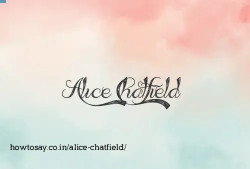 Alice Chatfield