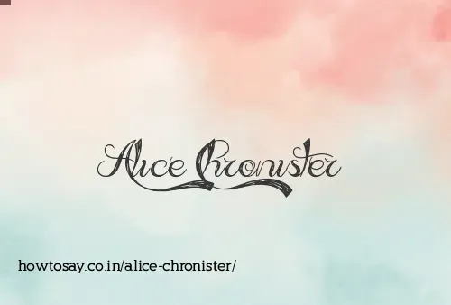 Alice Chronister