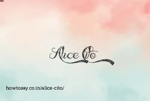 Alice Cito