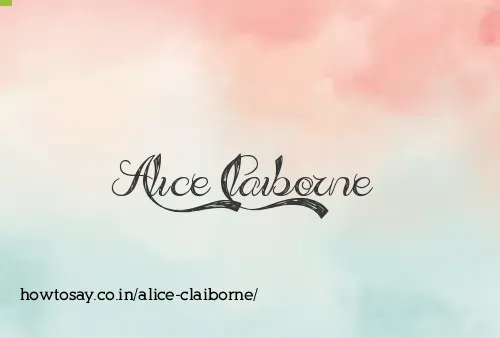 Alice Claiborne