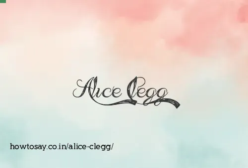 Alice Clegg