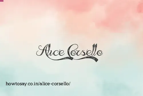 Alice Corsello