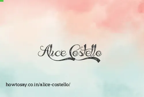 Alice Costello