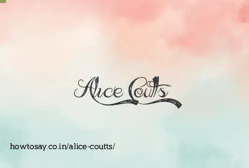 Alice Coutts
