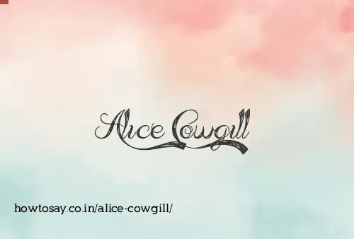 Alice Cowgill