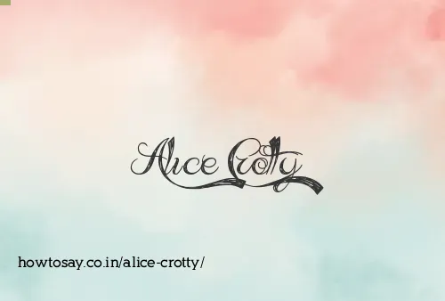 Alice Crotty