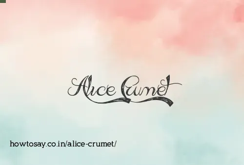 Alice Crumet