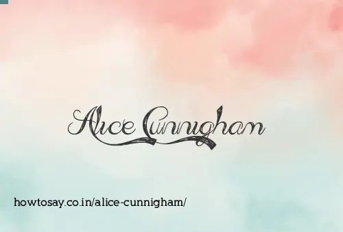Alice Cunnigham