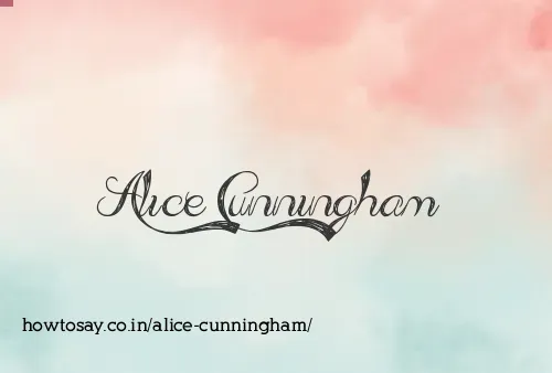 Alice Cunningham