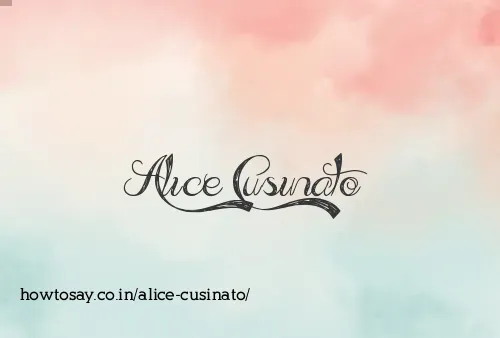 Alice Cusinato
