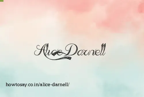 Alice Darnell