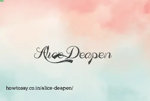 Alice Deapen