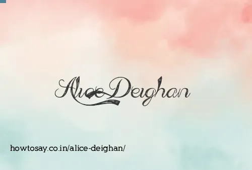Alice Deighan