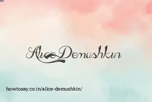 Alice Demushkin