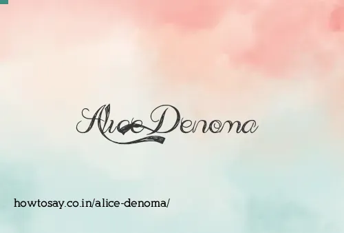 Alice Denoma