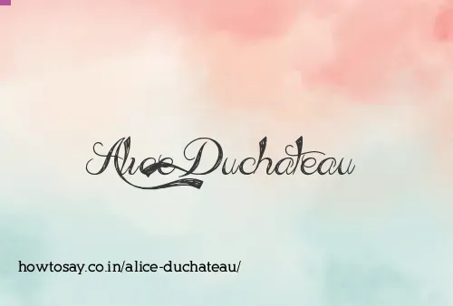 Alice Duchateau