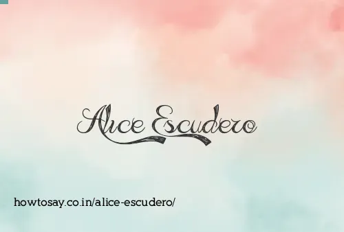 Alice Escudero