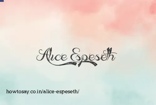 Alice Espeseth