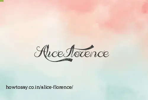 Alice Florence