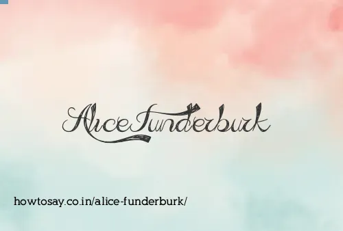 Alice Funderburk