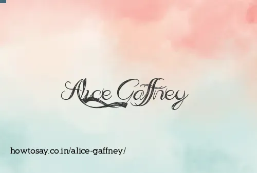 Alice Gaffney