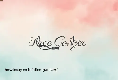 Alice Gantzer