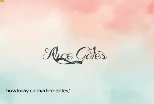 Alice Gates