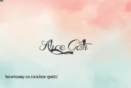 Alice Gatti